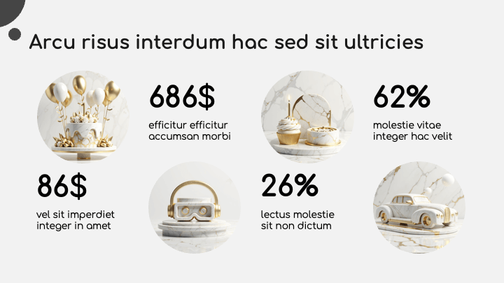 Marble Elegance Gray Minimal slide 4